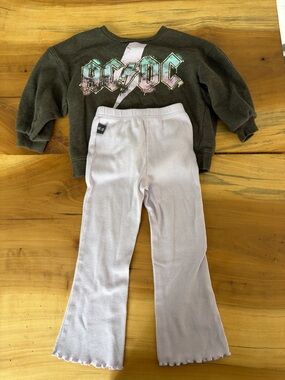 AC/DC Toddler Girl Outfit
